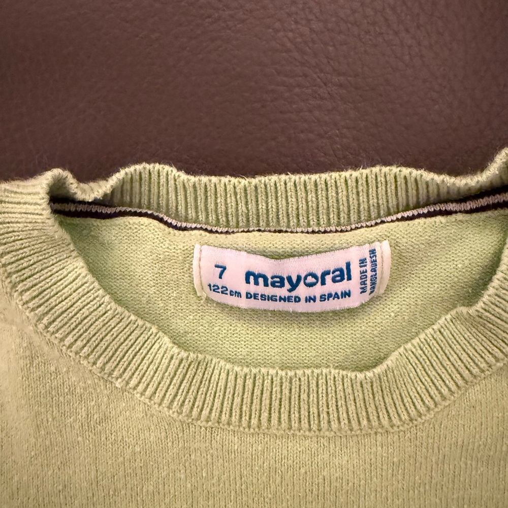 Mayoral Light Green Knit Top